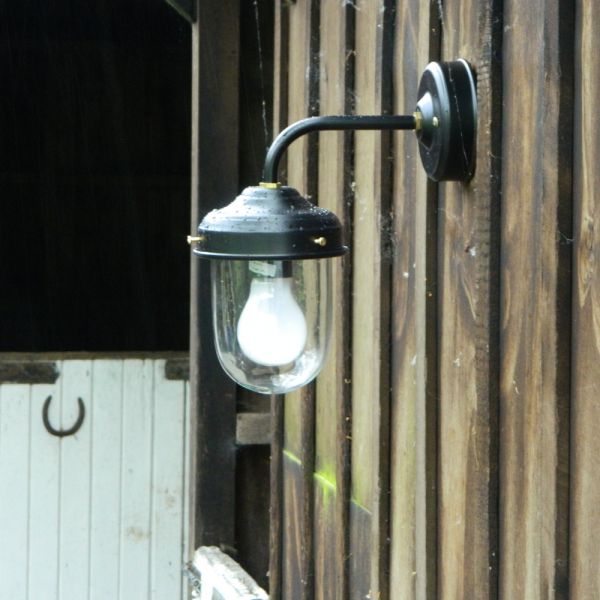 Black Barn or Stable Wall Mounted Light
